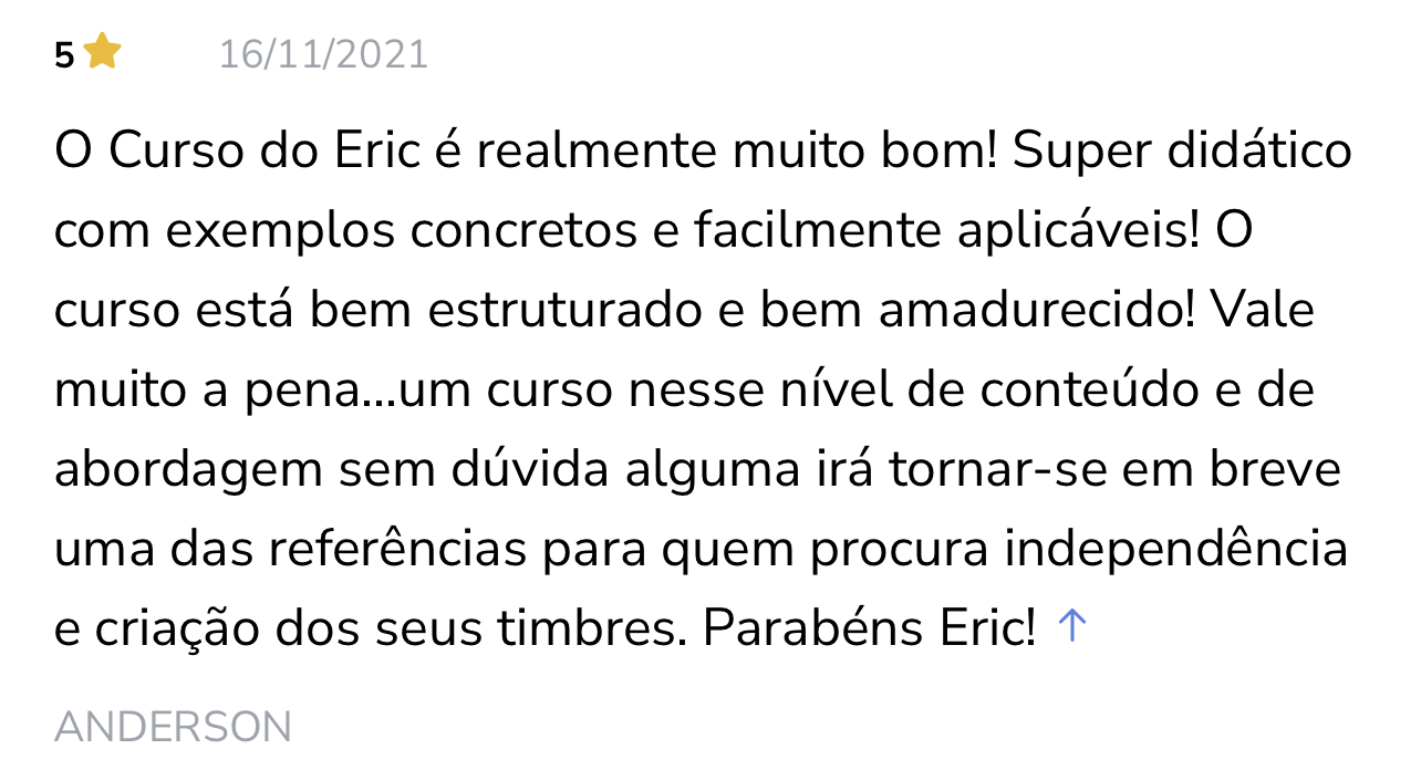 Print real de depoimento de aluno 3